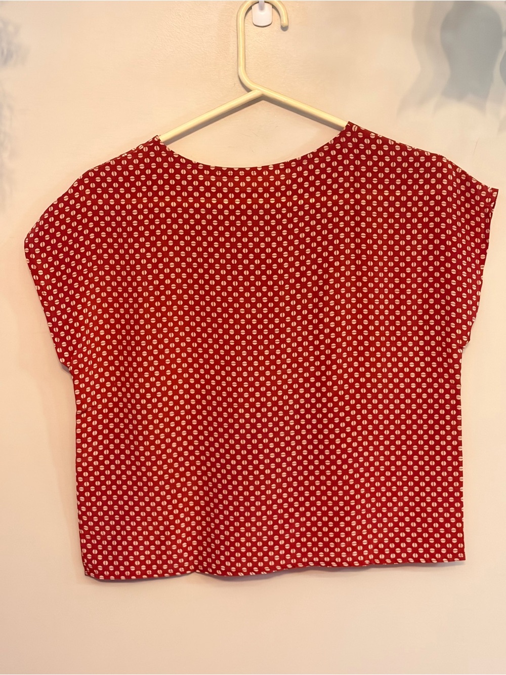 Vintage J. Rosevi 100% Silk Blouse Red Polka Dot European Chic Top - Picture 5 of 6
